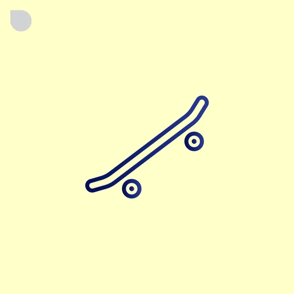 Ikona skateboardu — Stockový vektor