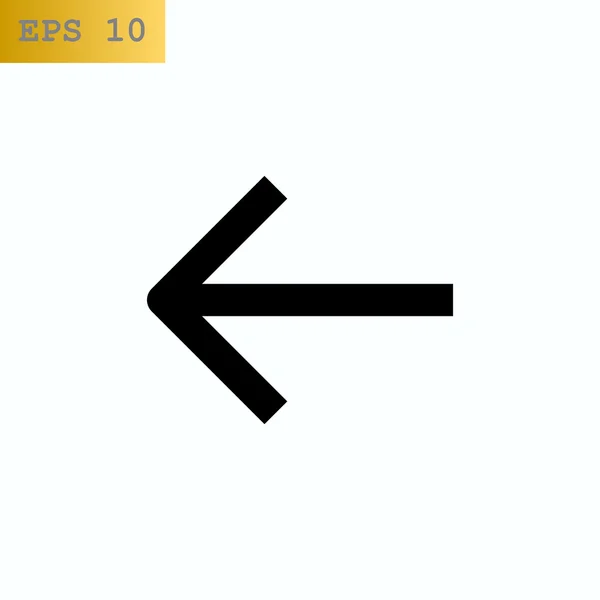 Atrás, icono de flecha anterior — Archivo Imágenes Vectoriales