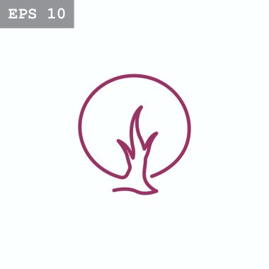 soyut ağaç simgesi