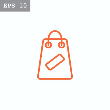 Kağıt alışveriş çantası simgesi