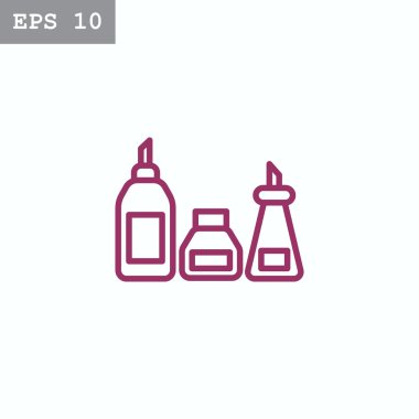 mutfak şişeler, konteyner simgesi