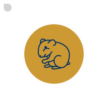 hamster evde beslenen hayvan hayvan simgesi