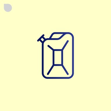 Benzin teneke kutu simgesi