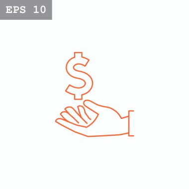 dolar işareti el simgesi
