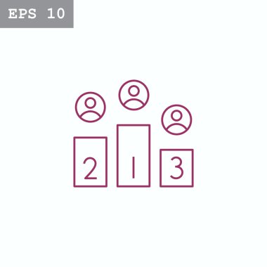 Ödülü podyum simgesi