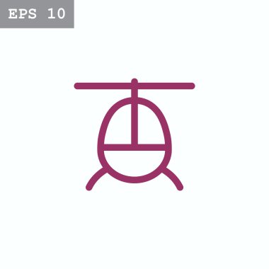 Helikopter uçak simgesi