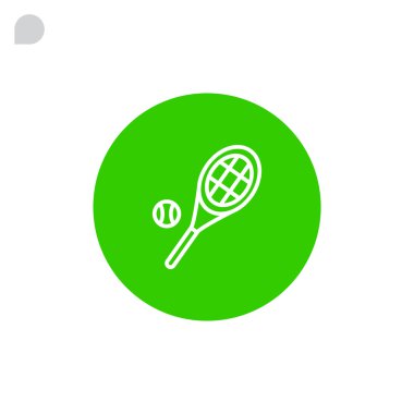 tenis raketi ve top simgesi