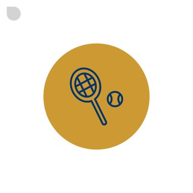 tenis raketi ve top simgesi