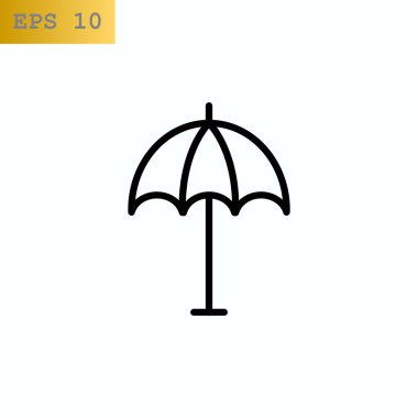 Plaj Şemsiyesi Simgesi