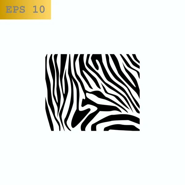 Icona del modello di pelle zebra — Vettoriale Stock