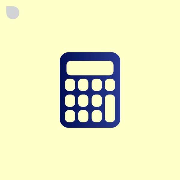 Бухгалтерия, значок калькулятора — стоковый вектор