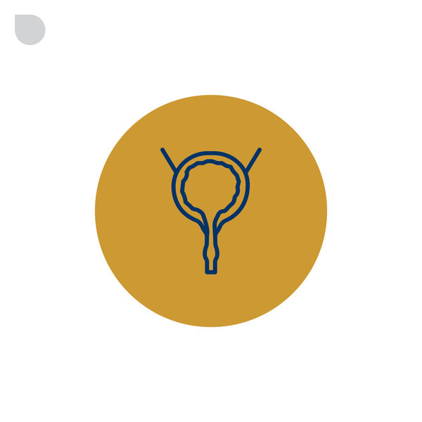 human urinary bladder organ icon