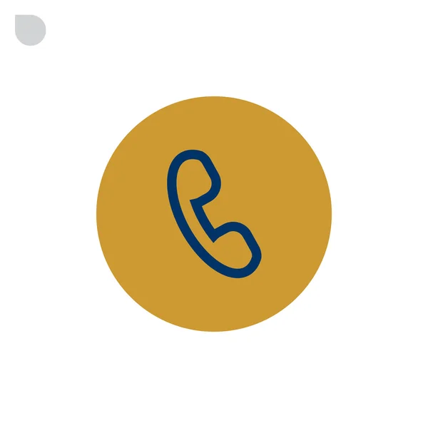 Telefoongesprek pictogram — Stockvector