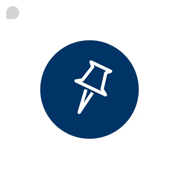 Thumbtack, icono de empuje — Vector de stock