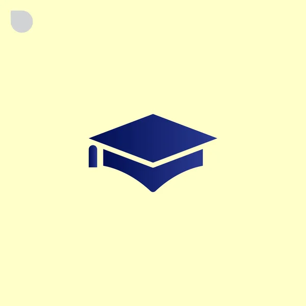 Ícone chapéu de graduação — Vetor de Stock