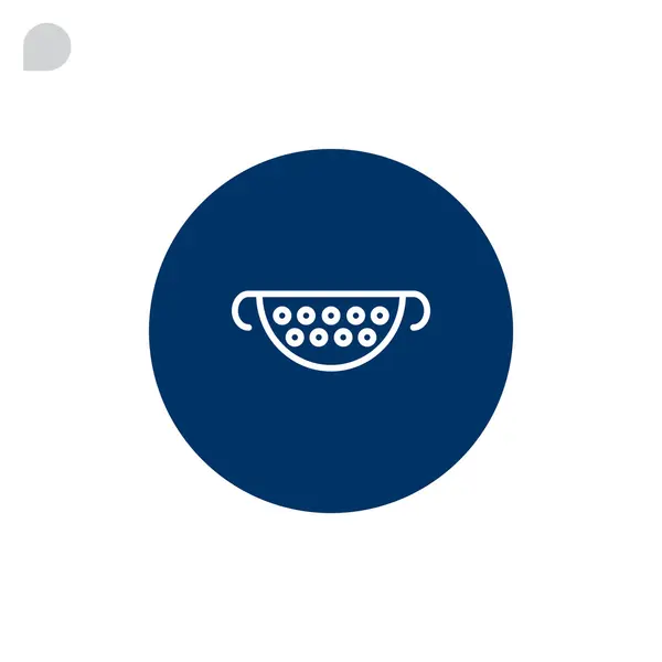 Kitchen colander icon — Stock Vector