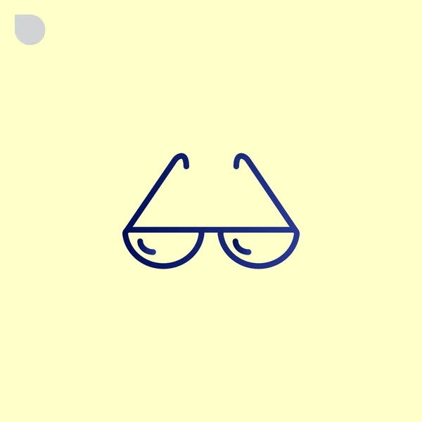 Occhiali, icona degli occhiali — Vettoriale Stock