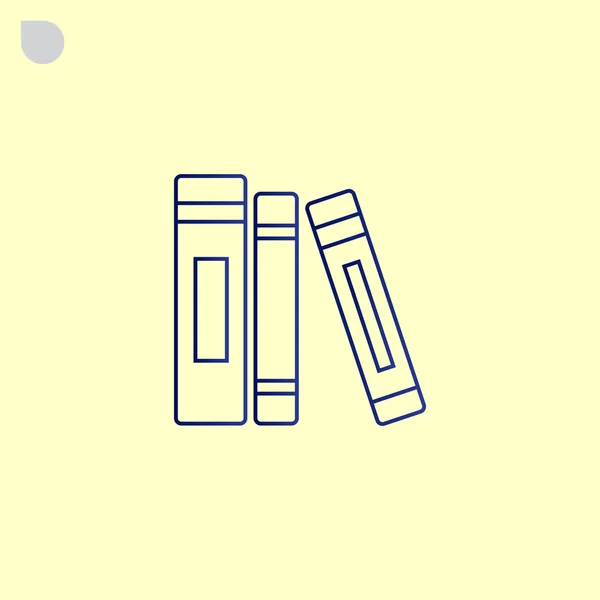 Libros, icono de lectura — Vector de stock