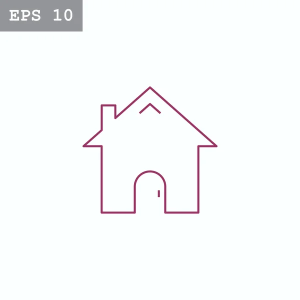 Maison, icône de la maison — Image vectorielle