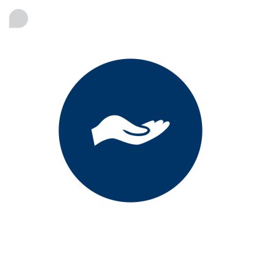 Yemek Servisi, elinde boş el simgesi