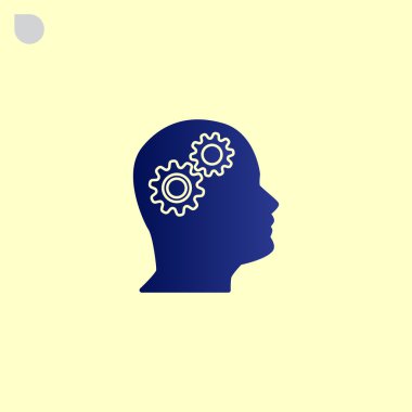 kafa dişli tekerlek simgesiyle