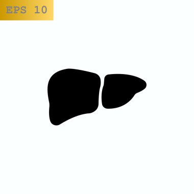 İnsan karaciğer organ simgesi