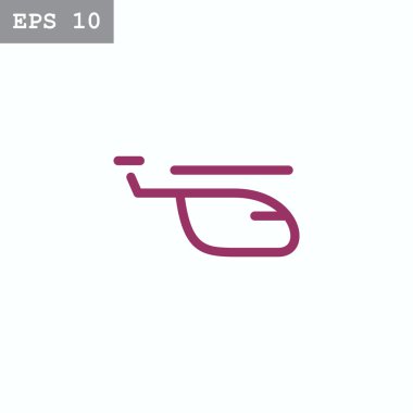 Helikopter uçak simgesi