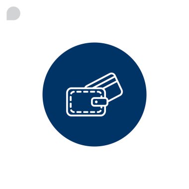 M-cüzdan ile kredi kartı simgesi