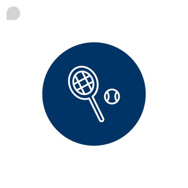 tenis raketi ve top simgesi