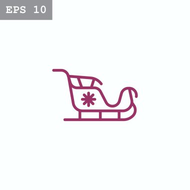 Noel Baba kızağa simgesi