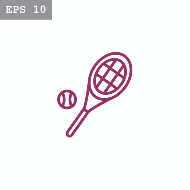 tenis raketi ve top simgesi