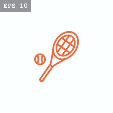 tenis raketi ve top simgesi