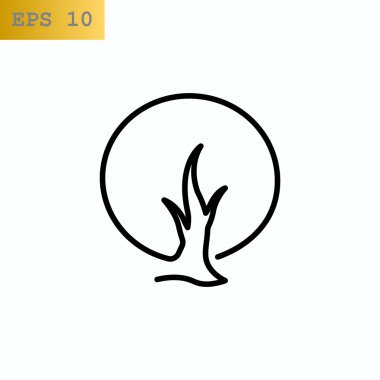 soyut ağaç simgesi