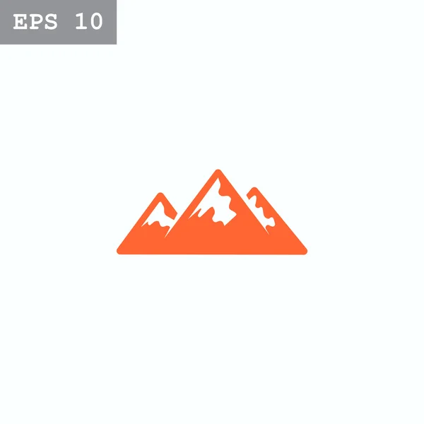 Chaîne de montagnes icône — Image vectorielle