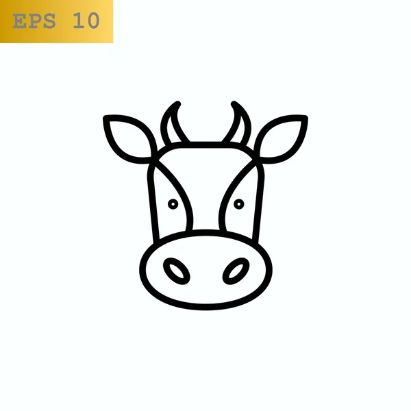 牛动物图标 — 图库矢量图片