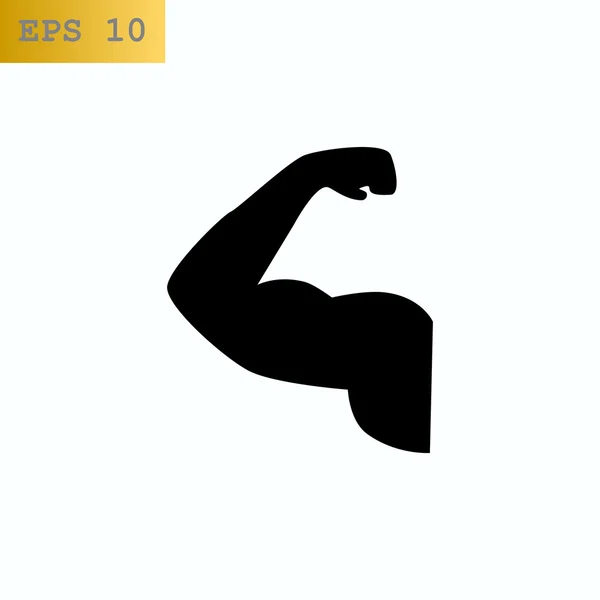 Biceps icône musculaire — Image vectorielle