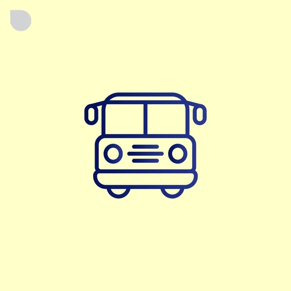 Icône de bus scolaire — Image vectorielle