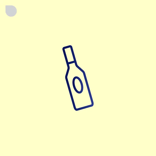 Icono de botella líquida — Vector de stock