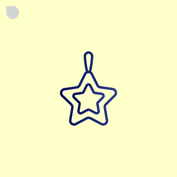 Значок рождественской звезды — стоковый вектор
