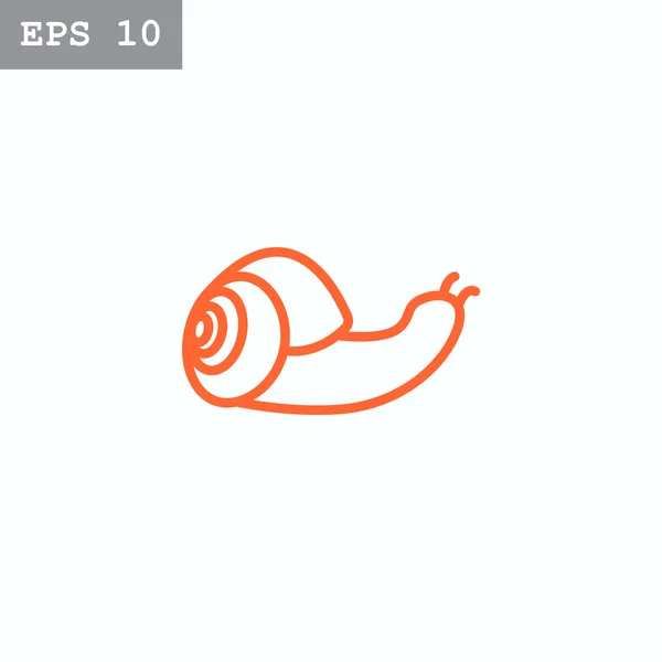 Escargot animal icône — Image vectorielle