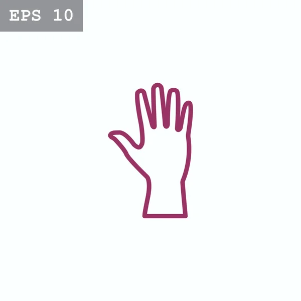 Ikona lidské ruky — Stockový vektor