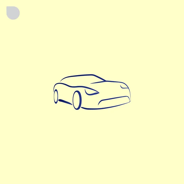 Deporte icono de coche de lujo — Vector de stock