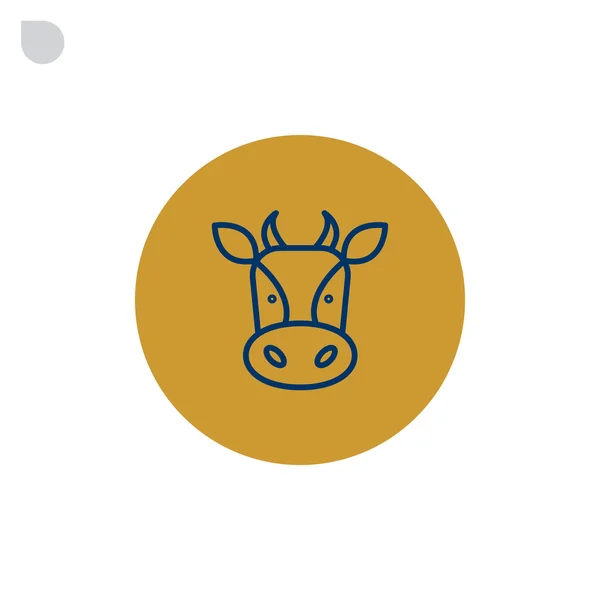 Ícone animal vaca —  Vetores de Stock