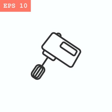 Mikser düz stil ikonu