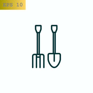 Bahçe ekipmanları web simgesi