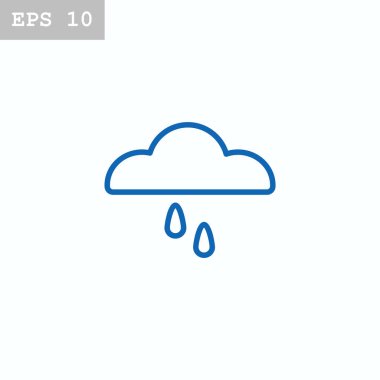 Yağmur simgesi olan bulutweather forecast