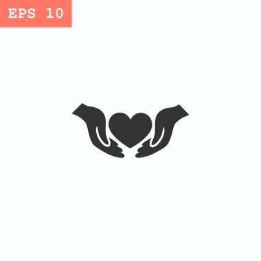 Ellerin simgesinde kalp