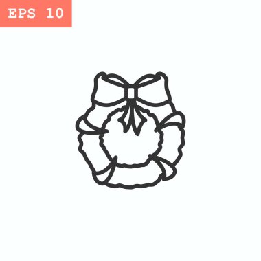 Noel çelenk simgesi