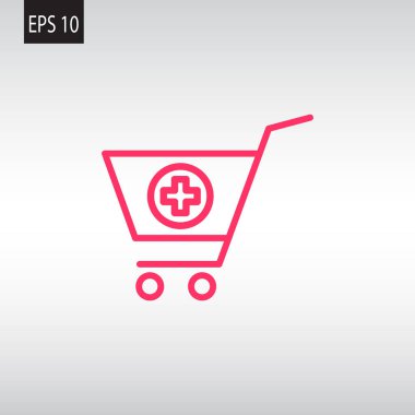 alışveriş sepeti web simgesi