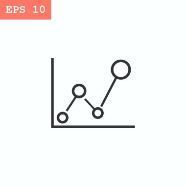 Diyagram düz stil ikonu